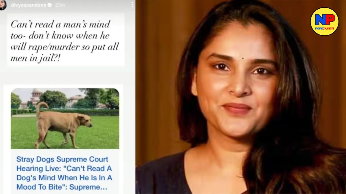 Ramya Triggers Fresh Row with Remark on Supreme Court’s Stray Dogs Observation