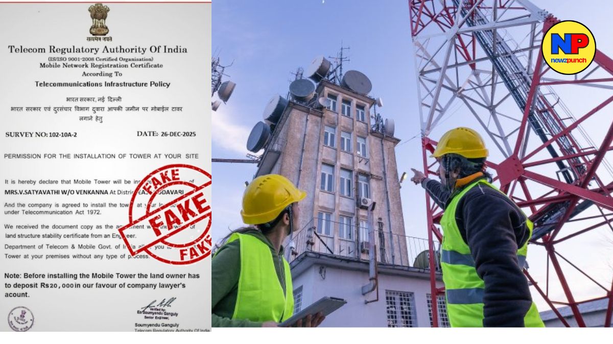 PIB has issued an alert over a fake TRAI notice seeking ₹20,000 for mobile tower installation